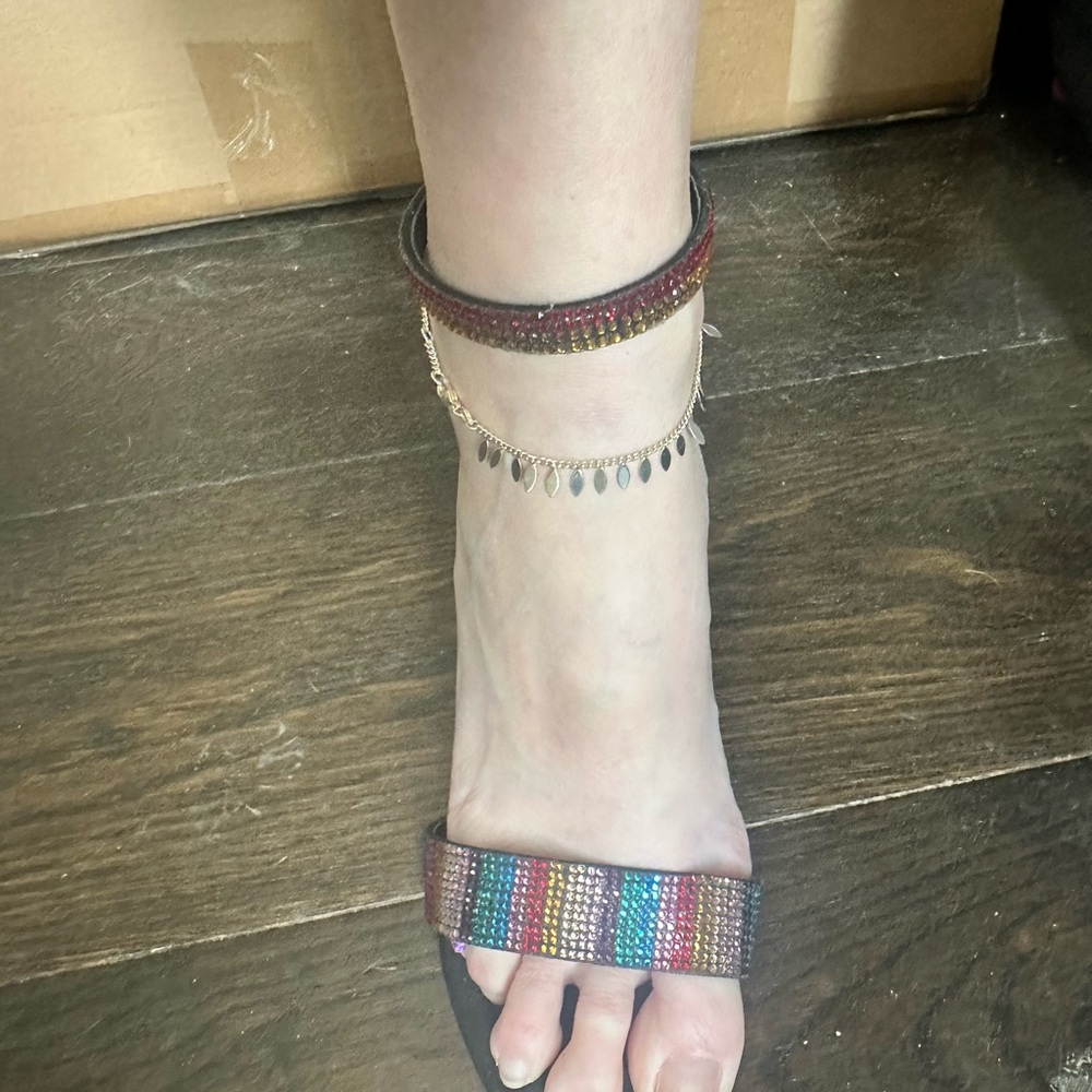 Steve Madden Multicolor Strappy Heels - Picture 5 of 6